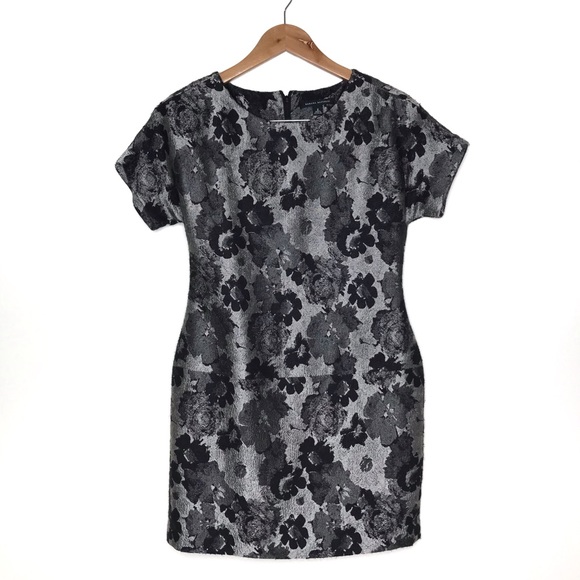 ❌SOLD❌Banana Republic Floral Metallic  Dress - Picture 3 of 7